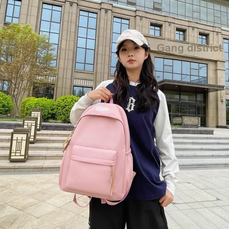 HCXK Canvas Backpack Unisex Multicolor-3