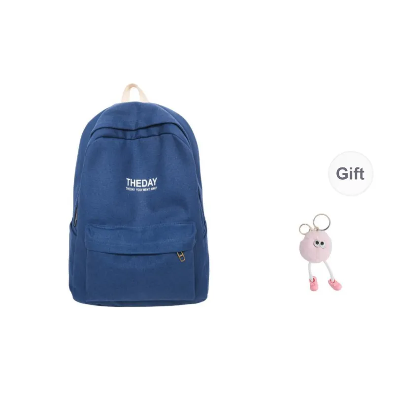 BRABOSTON Canvas Backpack Unisex Black/Pink/Khaki/Blue-11