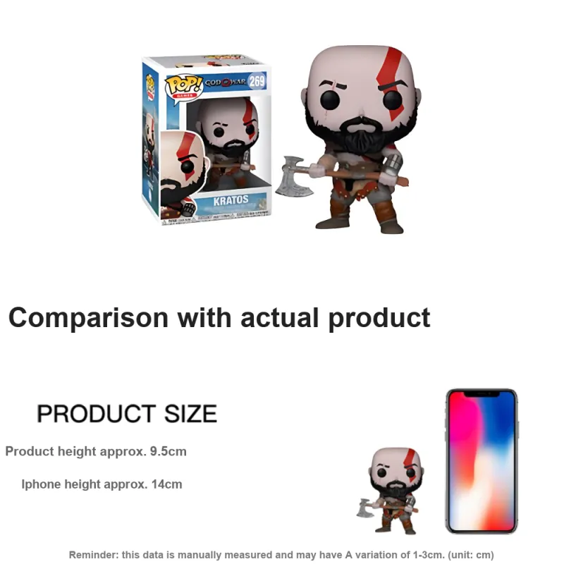 Funko POP! Collection GAMES God Of War 4 Kratos Chibi Figures-3