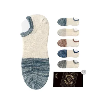 LIANGPU No Show Socks Men's 5 Pack