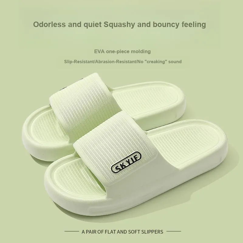 Foot Recreation Summer Home Indoor Comfortable Slip Resistant Bathroom Quiet EVA Slippers, Home Slippers, Unisex-26