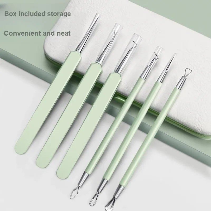 XIAOTIANLAI Cell Extractor Blackhead Remover Tweezers, Beauty Salon Ultra Fine Pore Extractor Set, Acne Extraction Tool-3