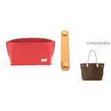 NF Medium Red Liner+Beeswax Shoulder Pads 23cm (Vegetable Tanned Cow Leather) for Old Bags