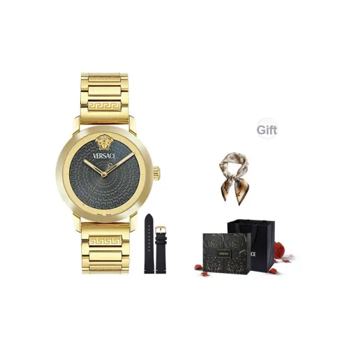 VERSACE Кварцевый механизм Мужские часы 40 мм Черный