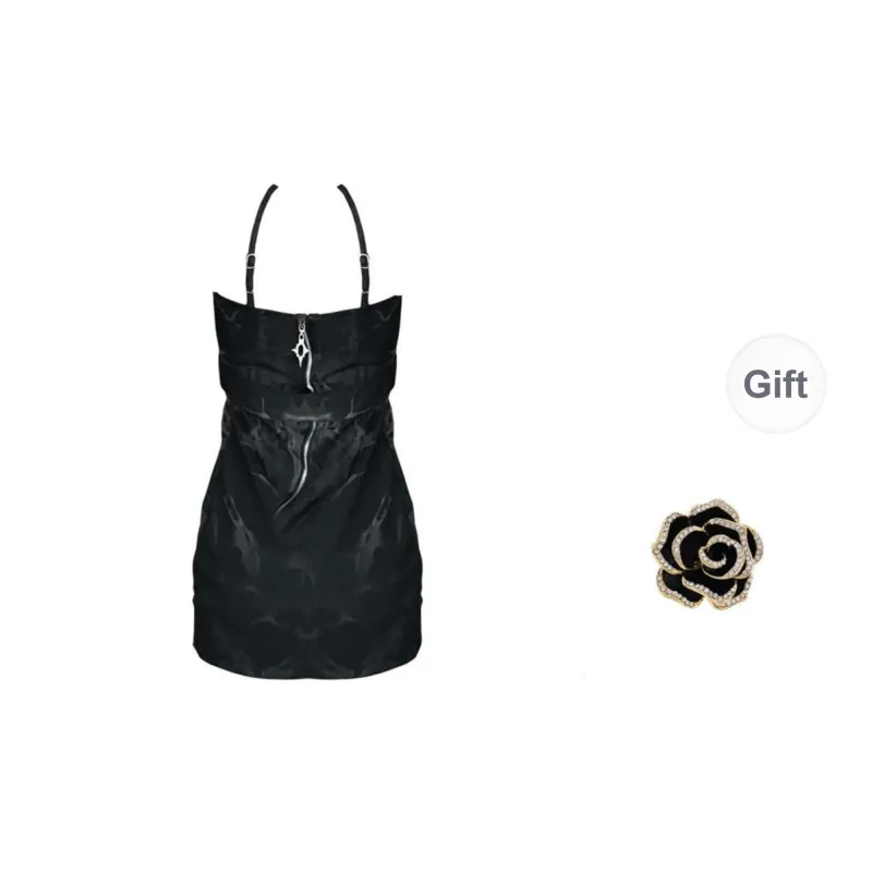 ONNFB Slip Dresses Women's Denim Black-1