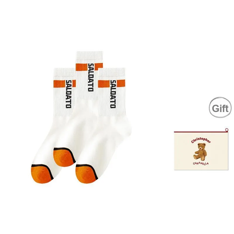 Caramella Mid Calf Socks Men's Shopping Bag Combo Set-12