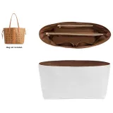 White (Trumpets) Tote DuPont Paper Liner[Lightweight Waterproof]