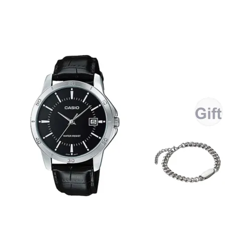 CASIO Кварцевый механизм Часы Мужские Черный циферблат