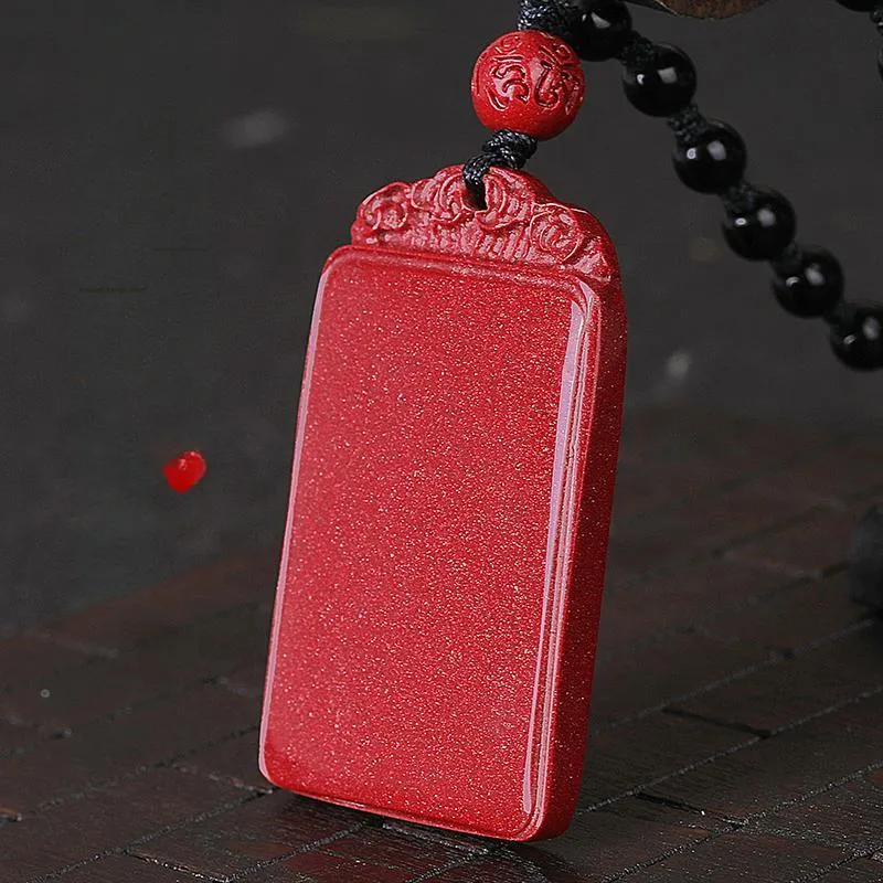 Yeon yun Jewelry Cinnabar Jade Pendants Unisex-1