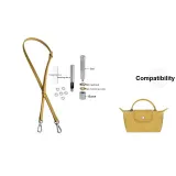 (Yellow) Adjustable 95-124cm Shoulder Strap+Perforated Set