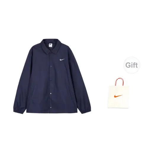 Nike Jackets Men Deep Navy Blue With Gift Bag