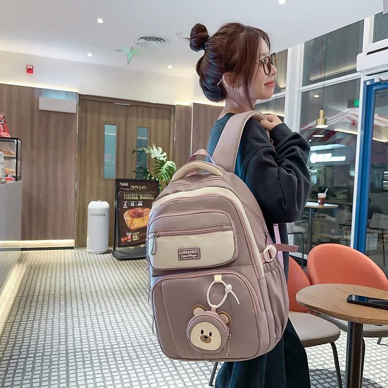 KINMAC Nylon Backpack Regular Unisex Multicolor-29