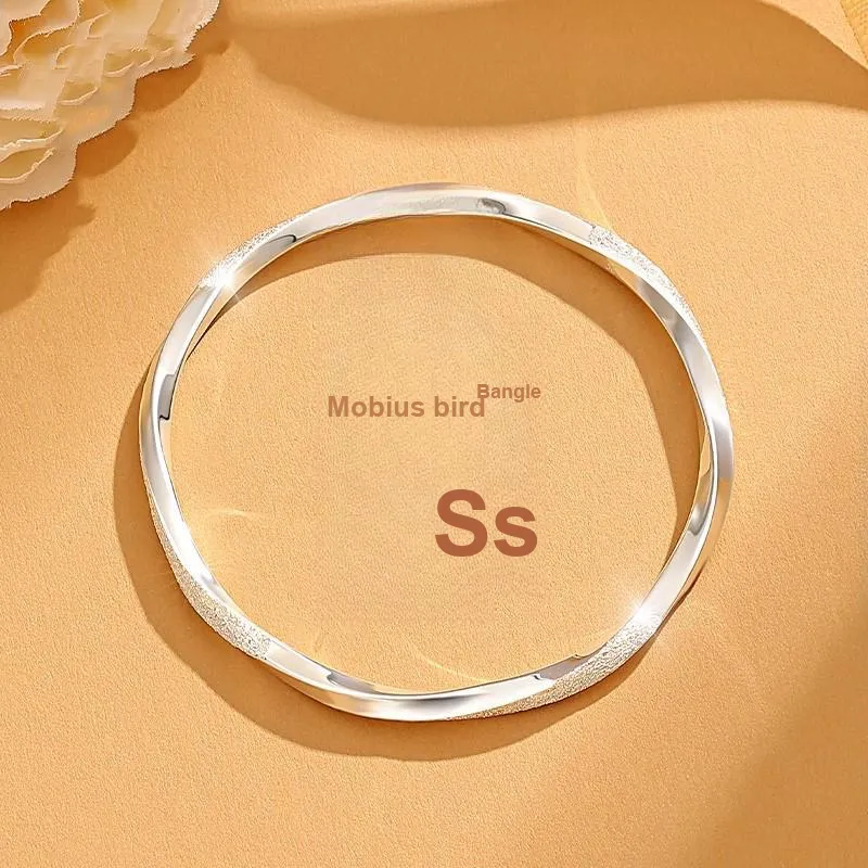 Hui Xuan Charm 999 Fine Silver Bangles Women's-1