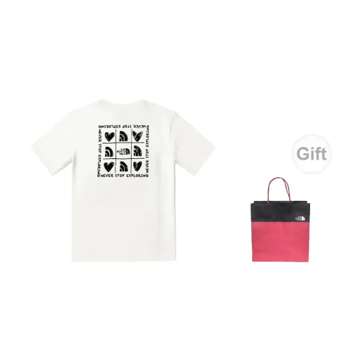 THE NORTH FACE T-Shirts Unisex White+Gift Bag