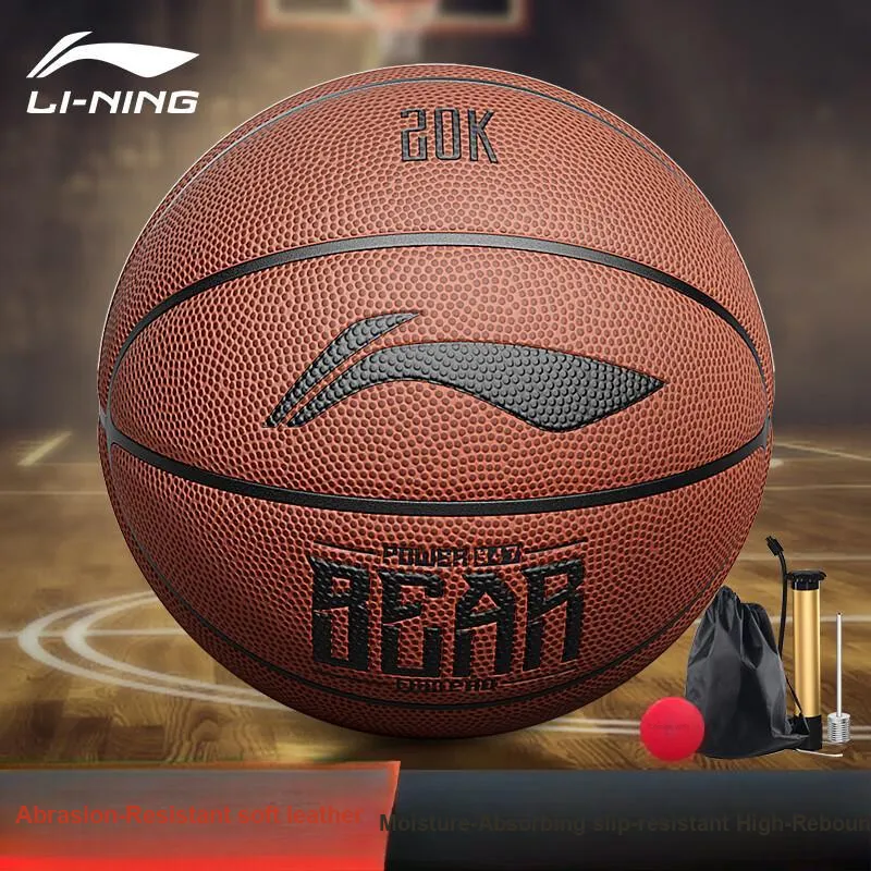 LiNing PU Basketball Size 7 Training Unisex-3