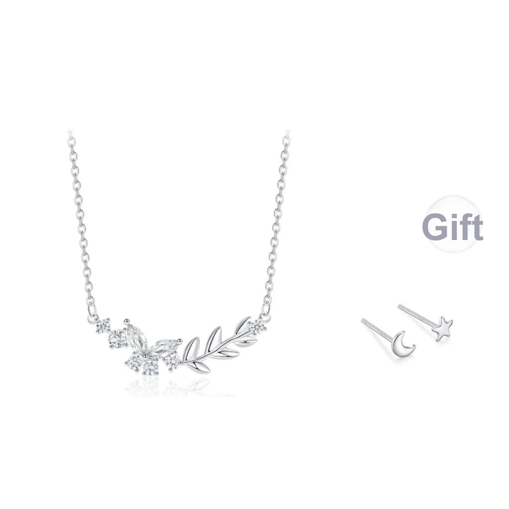 KOREET Sterling Silver Love Confession Anniversary Gift For Her Birthstone Necklace Women's