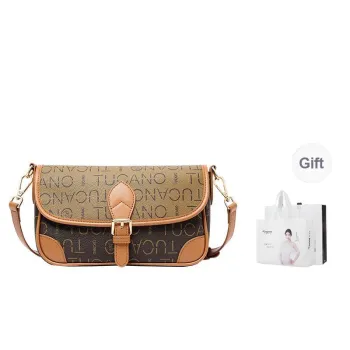 TUCANO PUPVC Shoulder Bag Medium Size Women's Coffee