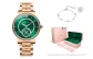Green Dial Gold-Tone Steel Band