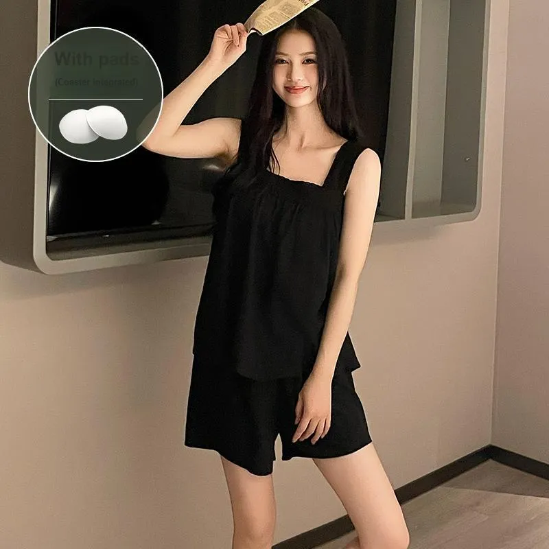 XIAFENYAN Pajama Set Women's Black-1