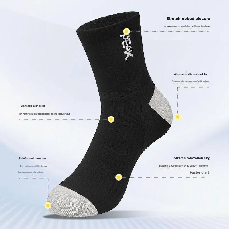 PEAK Mid Calf Socks Unisex 3 Pack-2