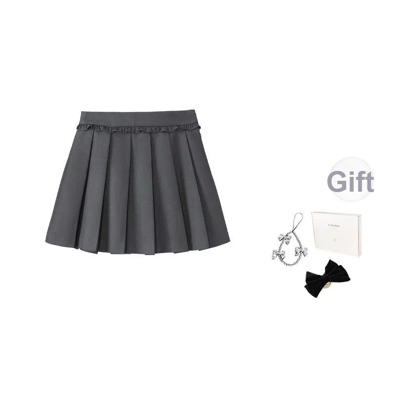 Fstudio Корейский Преппи стиль Маленький Анти-Аджинг Повседневные короткие юбки Женские