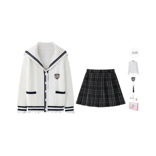 Tokyo Season UNIFORM Осенний Зимний Женский Набор в Коробке Белый+Черный