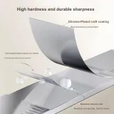 [White Gold Quality]30 Pcs Stainless Steel Eyebrow Razors+Knife Racks