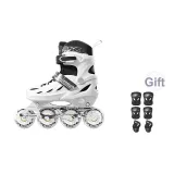 [Flagship-White]Protective Gear 6-Piece Set+Roller Skating Gift Pack