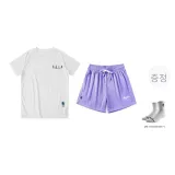 퍼플+화이트 시그니처 반팔 (양말 증정)