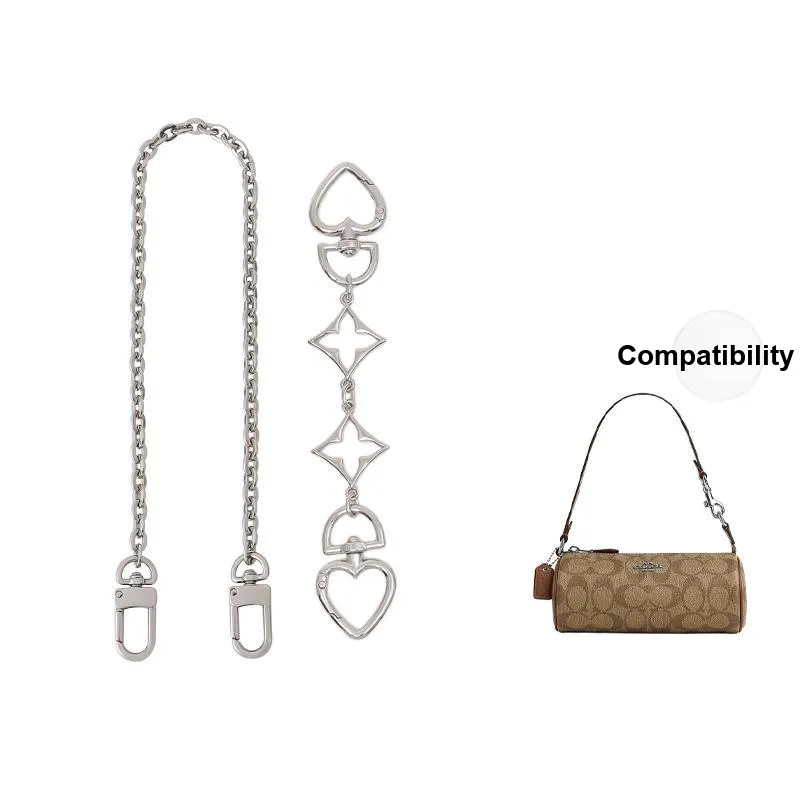 Gloya Metal Bag Accessory Women's Gold Tone/White-32