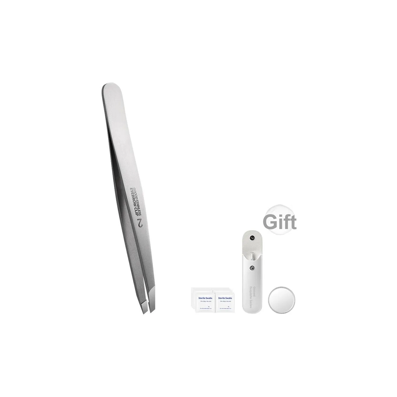 Goodgudi Высокоточные пинцет для макияжа инструмент для удаления бороды и ресниц нержавеющая сталь инструмент для удаления корней