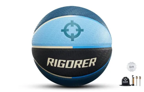 RIGORER Stopgo 2.0 PU Basketball masculina Black Size 7 Ball Training