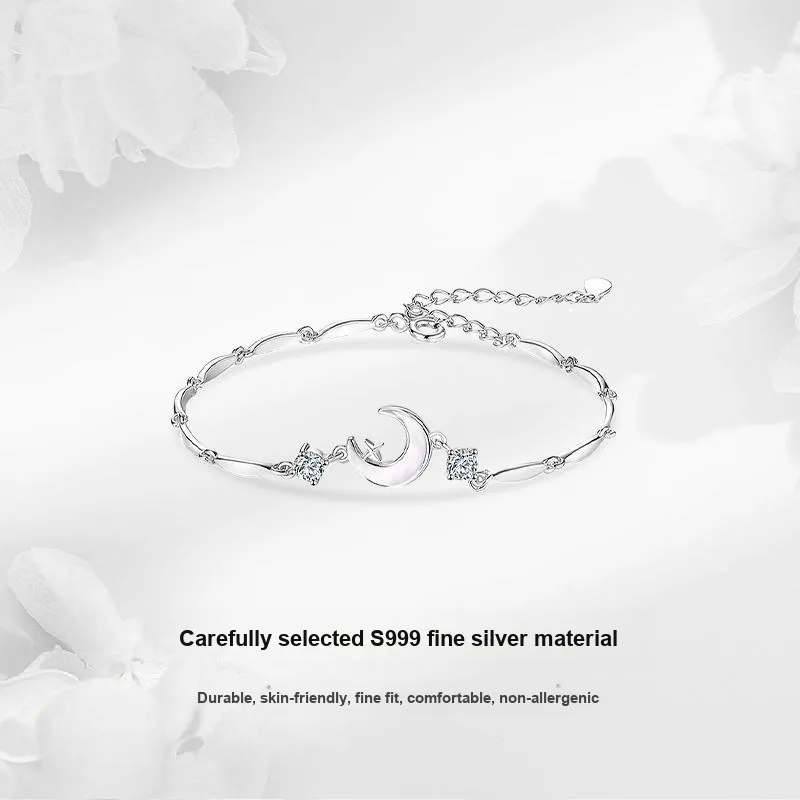 MISS TOOYA S999 Fine Silver Bracelets Women's-2