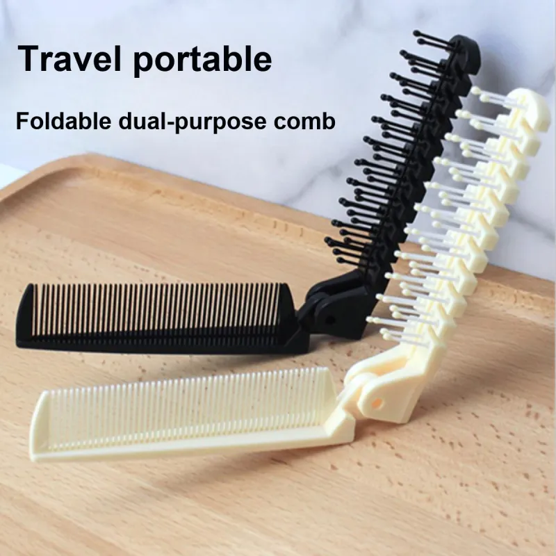 Malian Dual Purpose Foldable Comb Compact, Portable, Anti Static, Good Looking-1