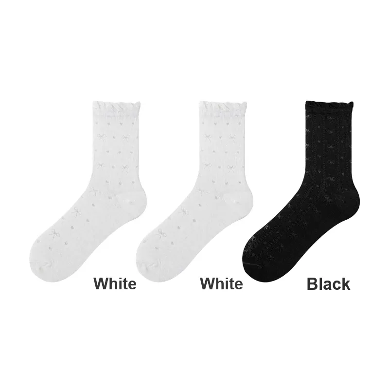 H YXIANG Mid Calf Socks Women's Combo Set-7