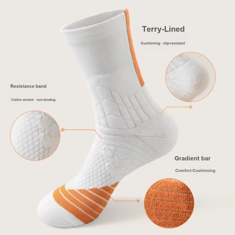B&C.Room Basketball Socks Men's 4 Pack-5