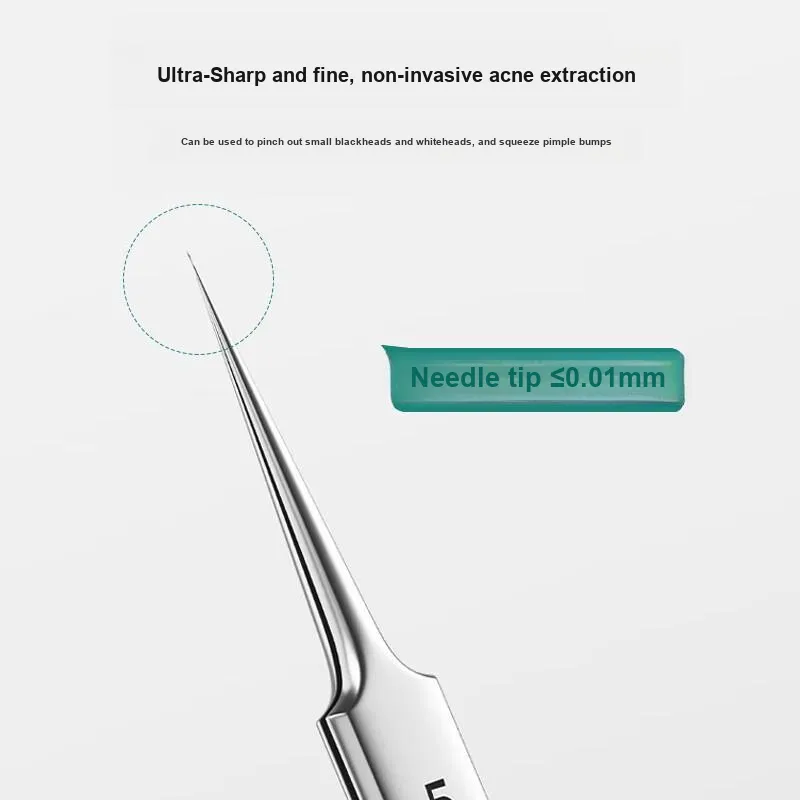 JIANYINGSHU Size 5 Ultra Sharp Straight Clip Make up Tools Blackhead Removal Needle-3
