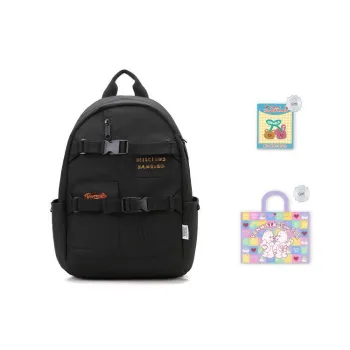 VANWALK Polyester Backpack Regular Women's Brown/White/Black