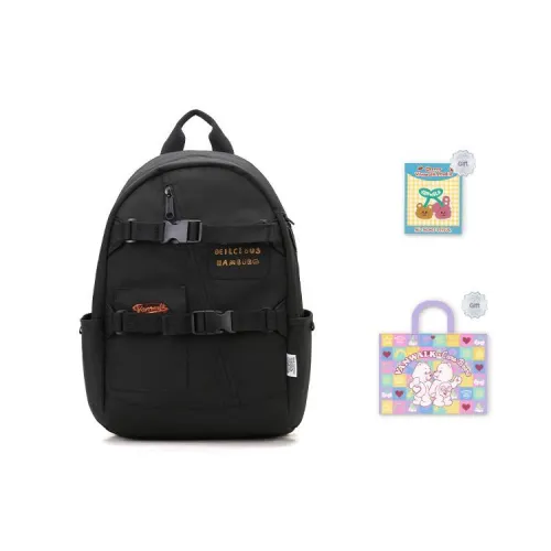 VANWALK Polyester Backpack Regular Women's Brown/White/Black