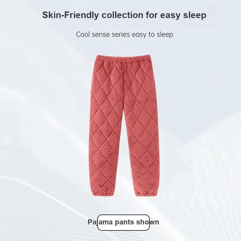 OUSHIBO Pajama Pants Women's Image Color-3