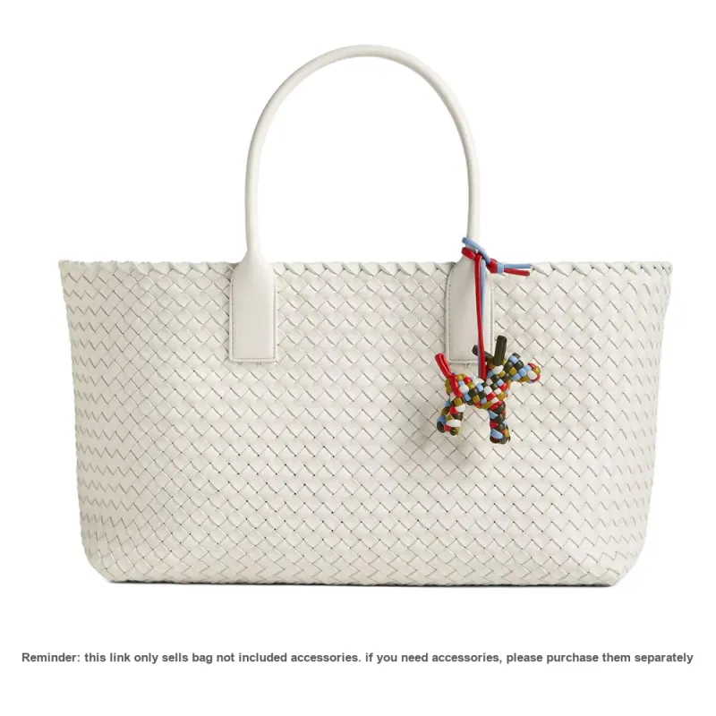 Bottega Veneta CABAT Lambskin Tote Bag, Shopping Bag, Handbag, Shoulder Bag Trumpets Women's White-6