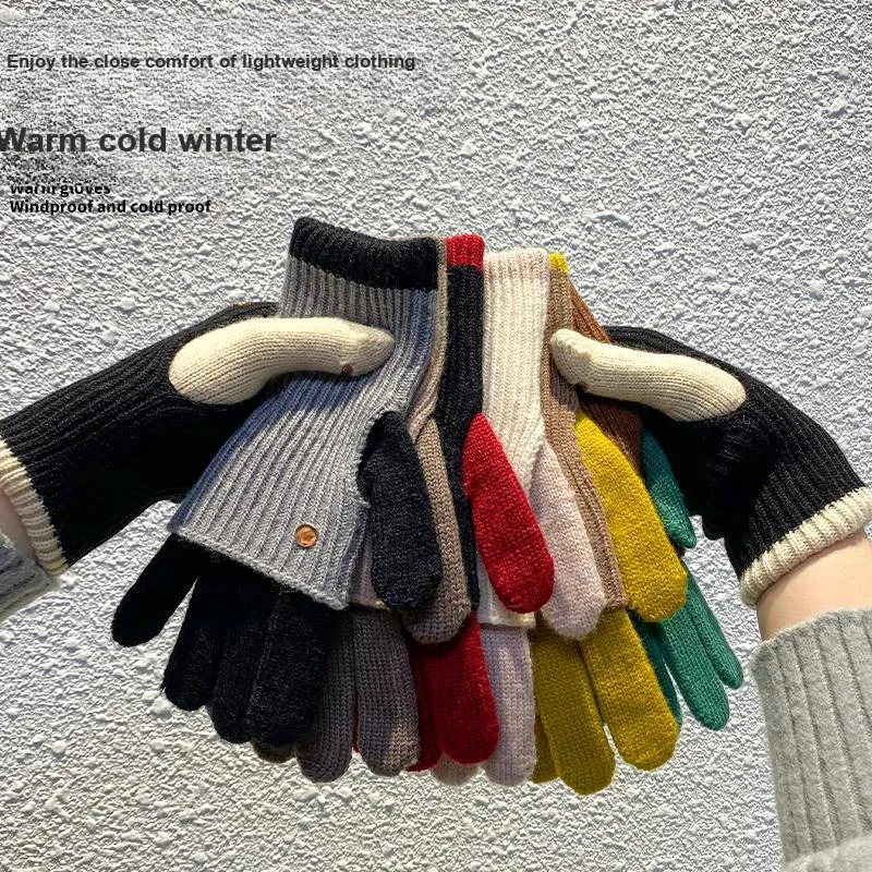 Shizhu Stretch Without Hand Fatigue Knit Gloves Women's-7