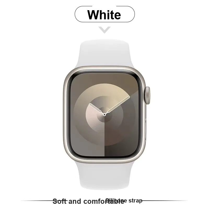 Bastion Apple Compatibility Watch Band 38/40/41/42/44/45/49mm Silicone Material-5