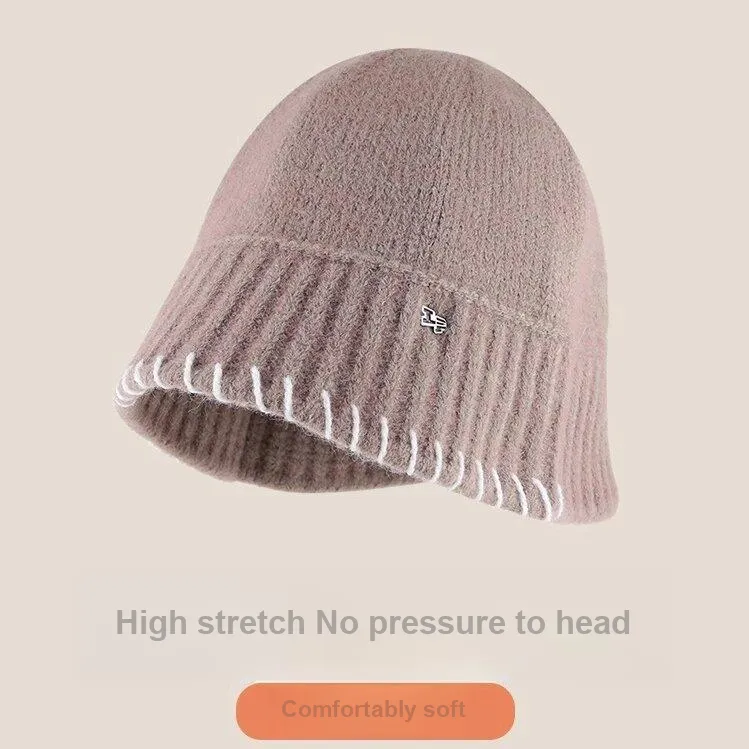 Lackpard Knitted Fabric Bucket Hats Women's-4