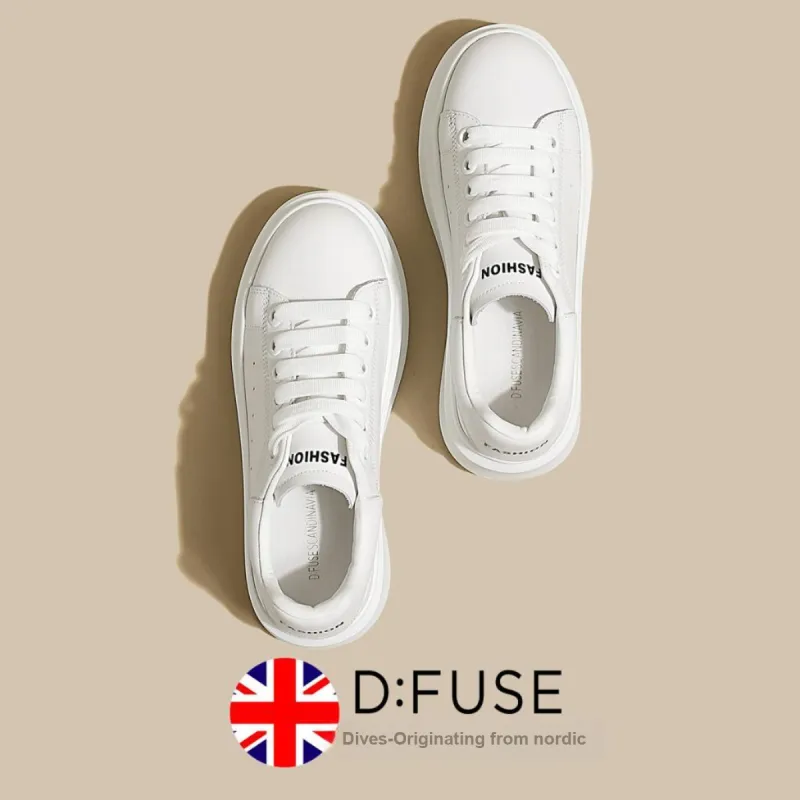 D FUSE SCANDINAVIA Skateboard Shoes Women's Low Top White-2
