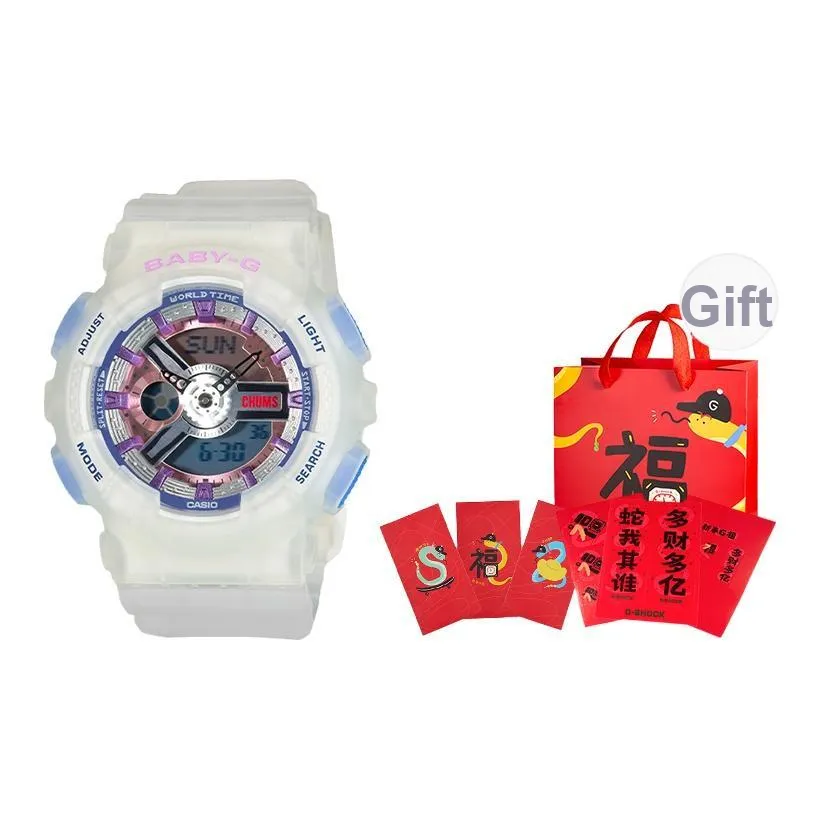 CASIO Подкладка Коллаборация Малыш г Коллекция Кварцевый механизм Часы Женские Многоцветный Циферблат