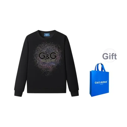 G G AVENUE Черный Унисекс Свитшоты