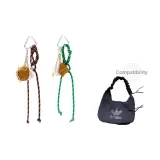 Brown Cord+Green Cord-Baseball Pendant
