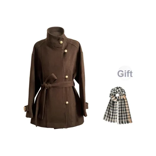 7 SEVFUN Коричневый Женский Пальто