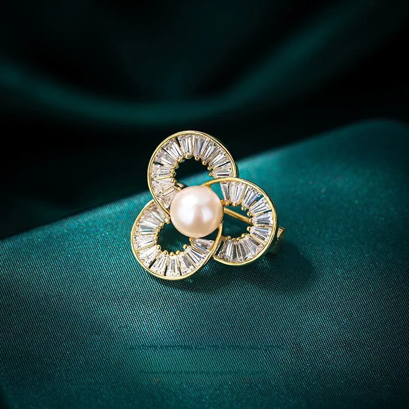 Mofei Freshwater Pearl Brooches Women's-2